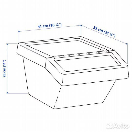 Контейнер пластиковый IKEA