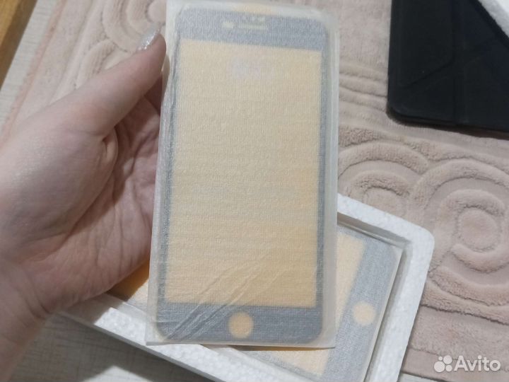 Защитное стекло iPhone 7 plus (black)