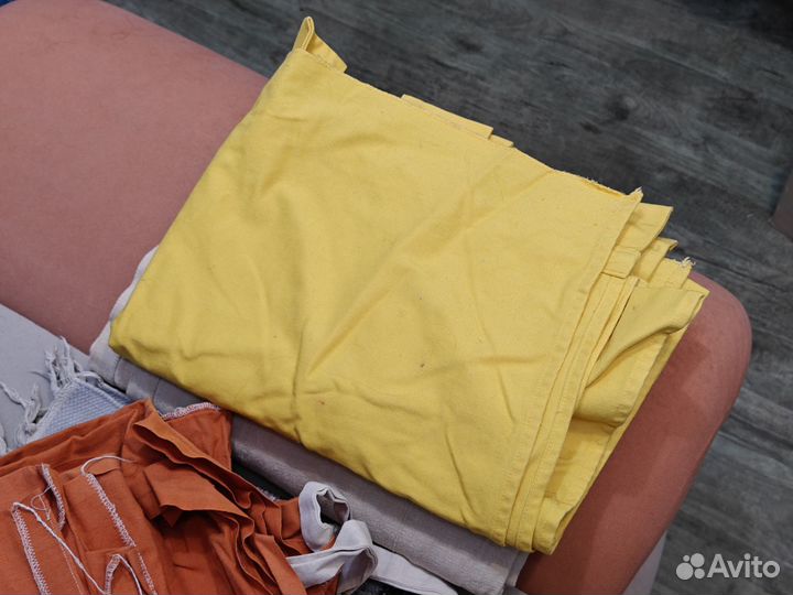 Шторы льняные бу