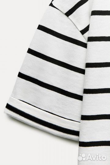 Футболка из плотного хлопка Zara (M)