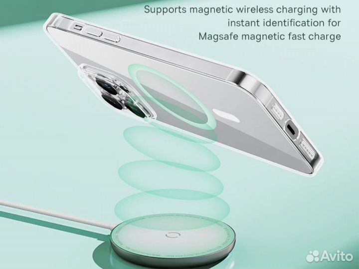 Чехол для iPhone 13 Baseus для MagSafe прозрачный