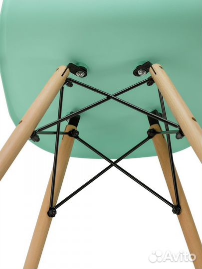 Стул в стиле eames DSW,мятный, 1 шт