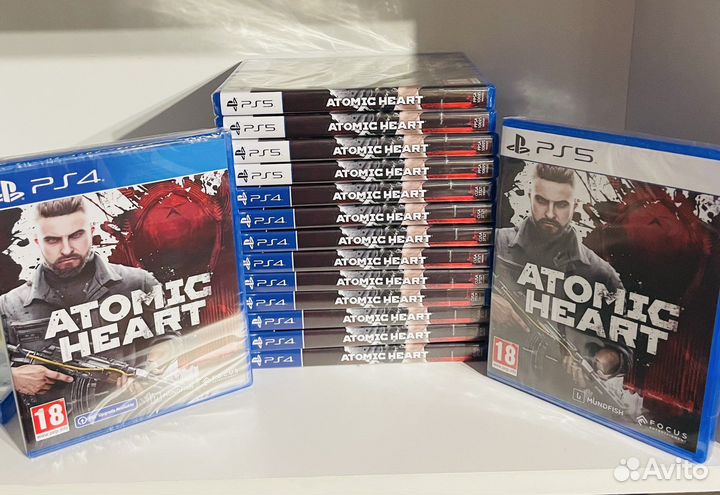 Atomic heart ps4 ps5 новые диски(русская озвучка)