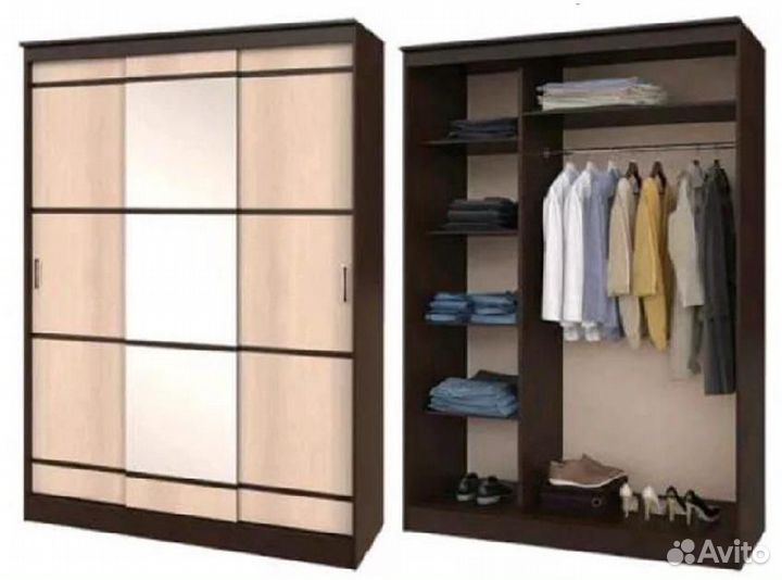 Шкаф-купе с зеркалом