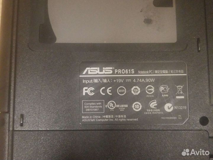Ноутбук asus