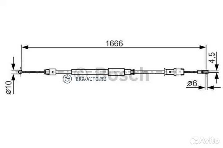 Bosch 1987482032 Тормозной трос