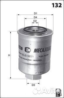 Фильтр топливный mecafilter