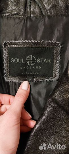 Кожаная куртка мужская 50 52 Англия