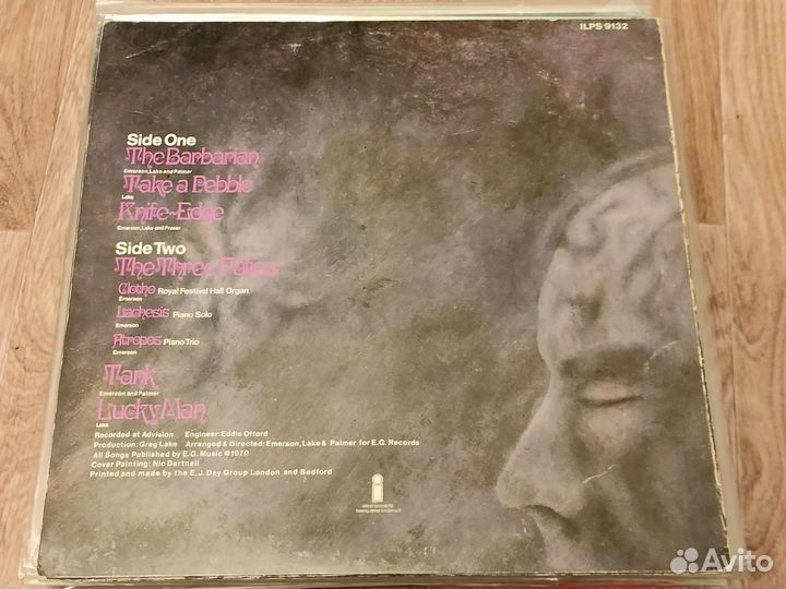 Emerson Lake & Palmer - ELP UK LP Винил Пластинка