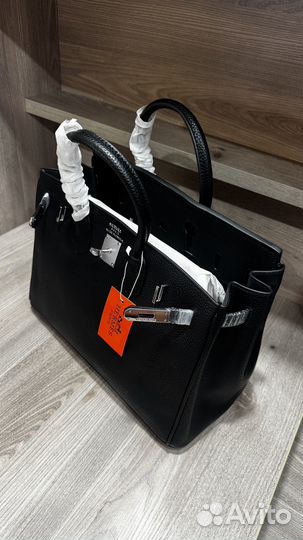 Сумка женская Hermes birkin 35 серебро