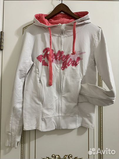 Худи на молнии с капюшоном спортивное