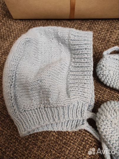 Пинетки, шапочка подарочная упаковка