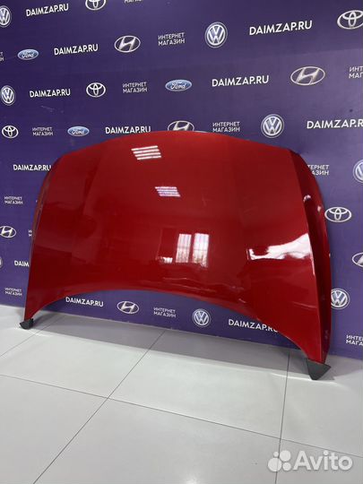 Капот HYundai Solaris 2015 красный