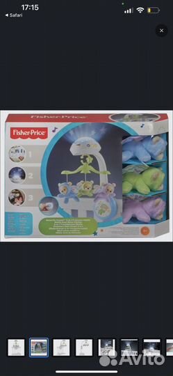 Мобиль на кроватку fisher price