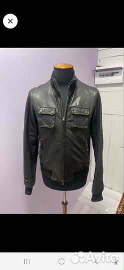Куртка кожаная dsquared оригинал муж 48