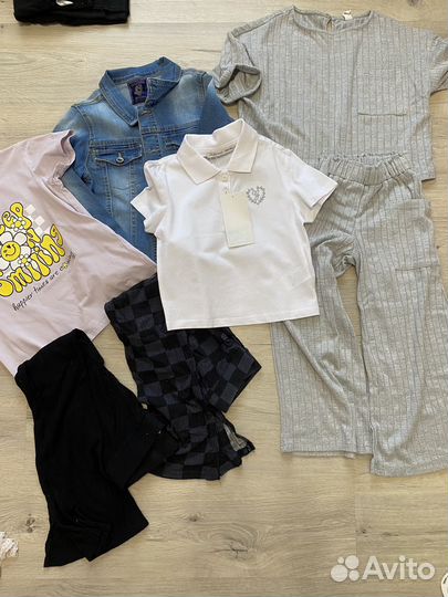 Пакет фирменной летней одежды для девочки 122-128