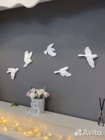 Пано на стену Полет птиц, парящие птицы