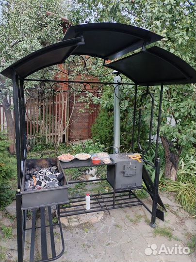 Мангал с крышей