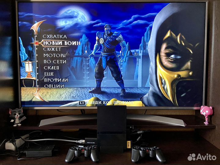 Sony PS2 Slim +60 Лучших Игр +2 джойстика+Комплект