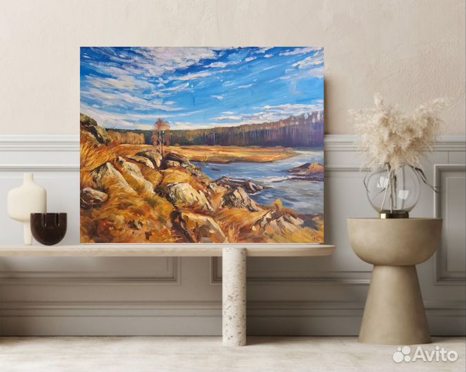 Картина маслом на холсте Ревун