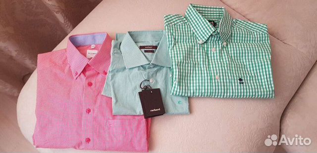 Рубашки новые дорогих брендов, 3 шт, S/M, торг