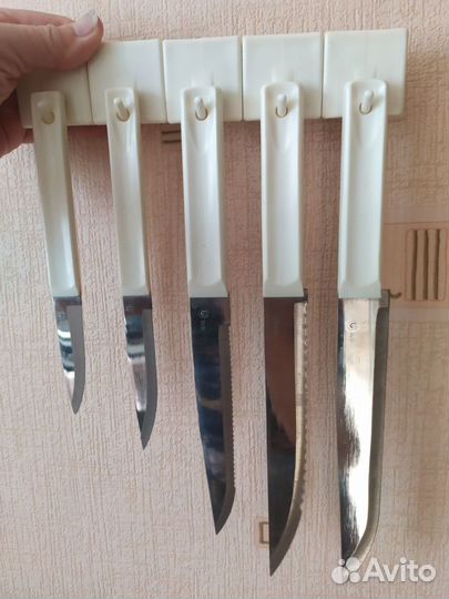 Набор кухонных ножей с вешалкой, СССР