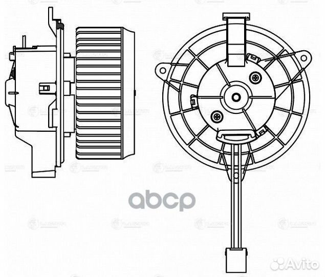 Э/вентилятор отоп. для а/м Chevrolet Orlando (1