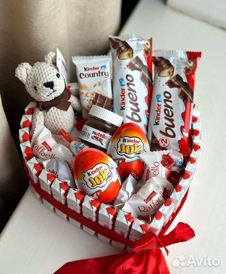 Съедобные подарки боксы, сердце