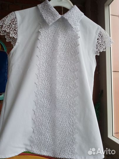 Школьные блузки р. 128