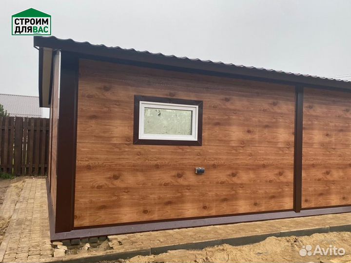 Гараж из сендвич панелей