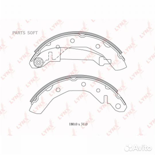 Lynxauto BS-1801 Колодки тормозные задние chevrole