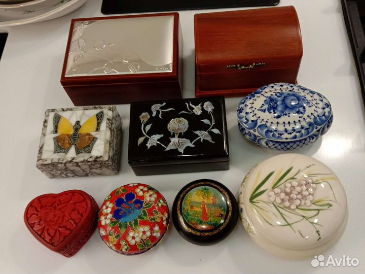 Шкатулки новые и б/у
