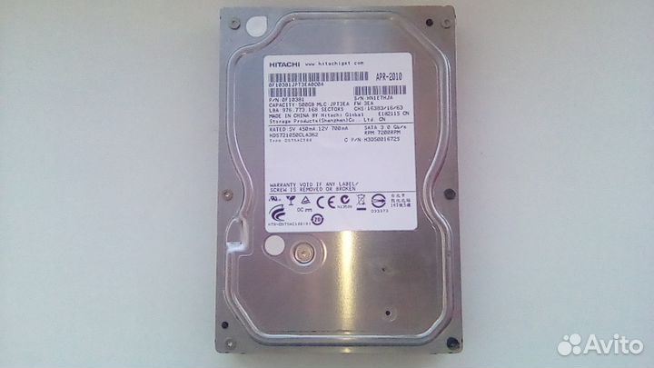 Жёсткий диск hitachi 500GB
