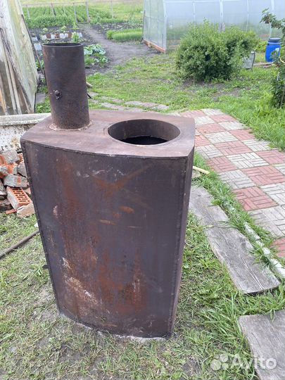 Самодельная печь в баню бу