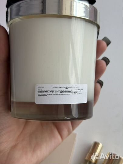 Jo malone english pear freesia свеча