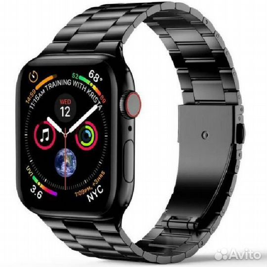 Ремешок блочный для Apple Watch 42/44/45мм, черный