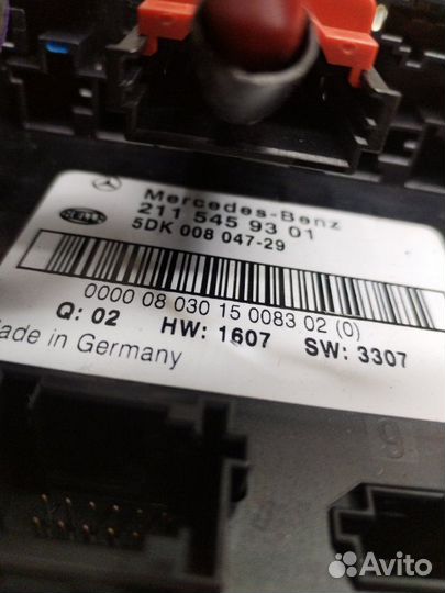 Блок SAM задний Mercedes E-Class W211 OM642 2008