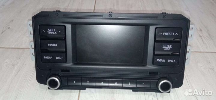 Штатная магнитола на kia rio 4