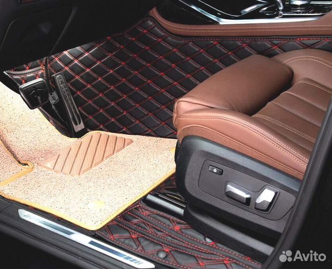 3D Коврики Mercedes E-класс Салон Багажник Экокожа