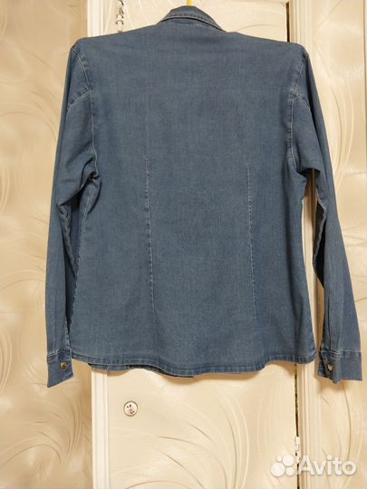 Рубашка джинсовая женская 50 52