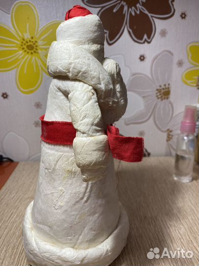 Дед Мороз ватный СССР