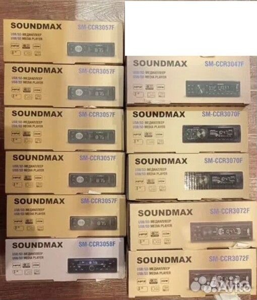 Магнитолы soundmax 11шт