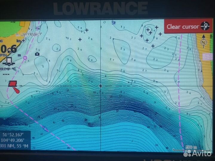 Байкал, Телецкое карта глубин Lowrance C-Map Y217