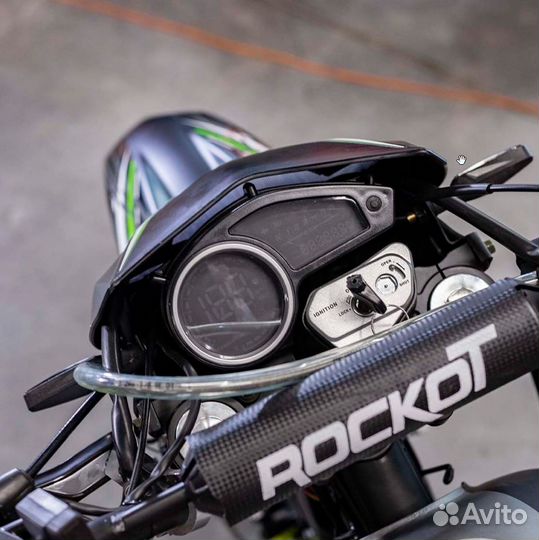 Мотоцикл эндуро rockot XR250 (черный/зеленый, 21/1