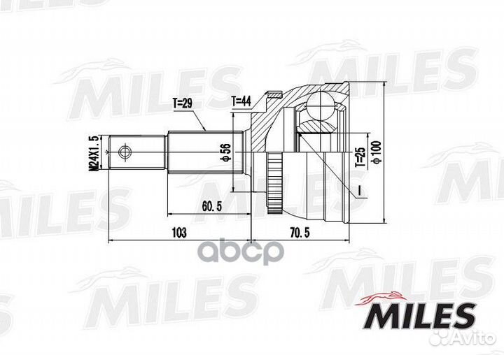 ШРУС nissan maxima IV A33/X-trail T30 2.0-3.0 0