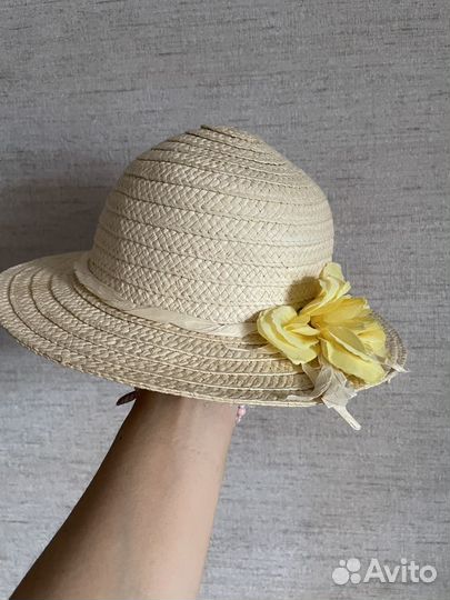 Соломенная шляпа детская