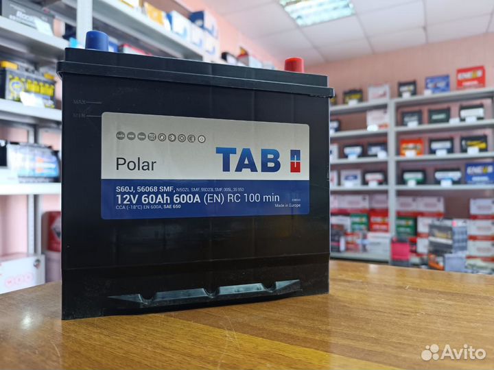 Аккумулятор 60 Ач Tab на Мазду Лексус Тойоту Киа