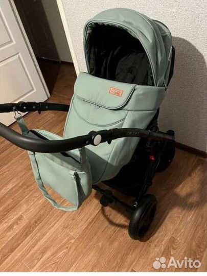 Коляска 2 в 1 эко кожа
