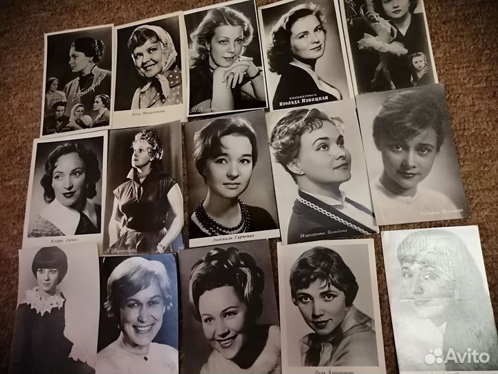 Артисты советского кино открытки