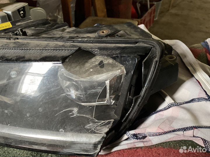 Led фара левая шкода октавия 3